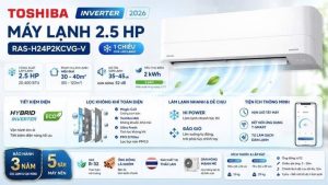Máy lạnh Toshiba Inverter 2.5 HP RAS-H24P2KCVG-V 2026 - Thái Lan